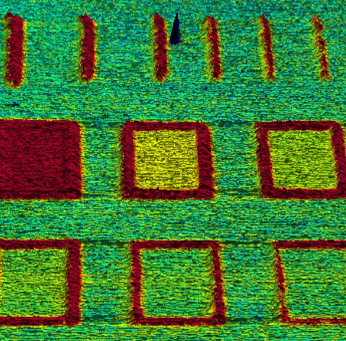 Local Oxidation Nanolithography, ResiScope mode, 5µm