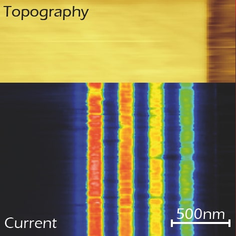 ResiScope mode Dopant profiling on clived Si 2µm